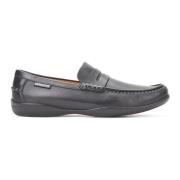 Mephisto Klassiska svarta läderloafers för män Black, Herr