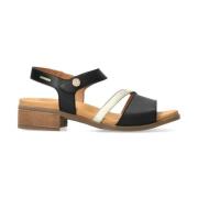 Mephisto Elegant dam sandal med Soft-Air mellansula Black, Dam