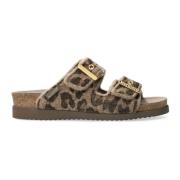 Mephisto Brun Textilsandal för Kvinnor Brown, Dam