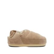 Moon Boot Dove Grey Mockasandaler Beige, Dam