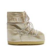 Moon Boot Guld Glitter Icon Low Stövlar Beige, Dam