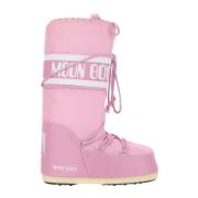 Moon Boot Ikonisk Rosa Nylon Moon Boot Pink, Dam