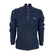 Aeronautica Militare Herr Ribbad Bomullspolo Blue, Herr