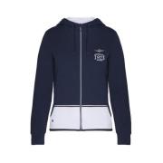 Aeronautica Militare Sweatshirt med dragkedja Blue, Dam