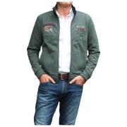 Aeronautica Militare Dragkedja Militär Gilet Green, Herr