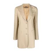 Alberta Ferretti Blazerjacka Beige, Dam