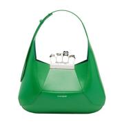 Alexander McQueen Grön Juvelerad Hobo-väska Green, Dam