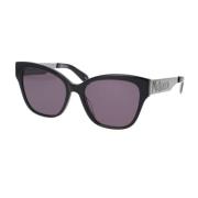 Alexander McQueen McQueen Graffiti Cat Eye Solglasögon Black, Unisex