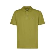 C.p. Company Slim Fit Logo Polo i Grön Moss Green, Herr