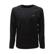 C.p. Company Färgad Långärmad Jersey T-Shirt Black, Herr