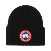 Canada Goose Ullmössa med logotyp Black, Herr