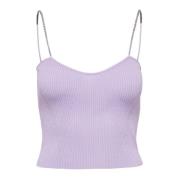 Only Liliac Sweetheart Neckline Dam Topp Purple, Dam