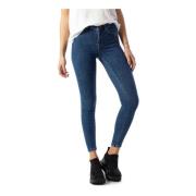 Only Blå Skinny Jeans för Kvinnor Blue, Dam