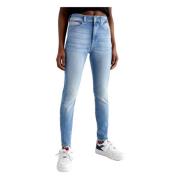 Tommy Jeans Smickrande Skinny Jeans för Kvinnor Blue, Dam