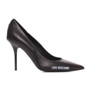 Love Moschino Stilren Halsringning för en Trendig Look Black, Dam