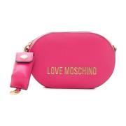 Love Moschino Stilren Liten Axelväska Pink, Dam