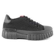 Love Moschino Svarta Tyg Sneakers Black, Dam