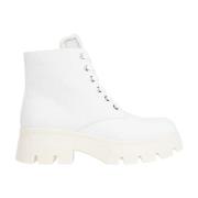 Calvin Klein Jeans Ankle Boots White, Dam