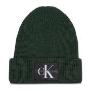 Calvin Klein Jeans Monogram Beanie Green, Herr