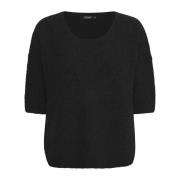 Soaked in Luxury Round-neck Knitwear Black, Dam