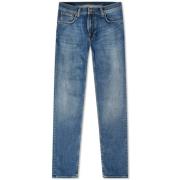 Nudie Jeans Tight Terry Steel Navy Organiska Denim Jeans Blue, Herr