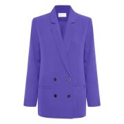 Gestuz Mångsidig Boxy Blazer Purple, Dam