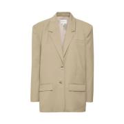 Gestuz Elegant Statement Blazer för Kvinnor Beige, Dam