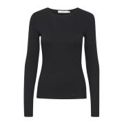 Gestuz Stilfull och Flattering Långärmad Blus Black, Dam