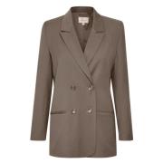 Gestuz Trendig Oversize Blazer Brown, Dam