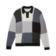Obey Patchwork Pullover Multicolor, Herr