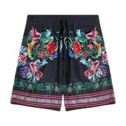 Versace Jeans Couture V-Emblem Garden Print Shorts Black, Herr