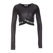 Versace Jeans Couture Höj din garderob med snygg långärmad t-shirt Bla...