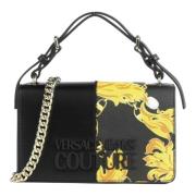 Versace Jeans Couture Svarta väskor med D bimaterial axelrem Black, Da...