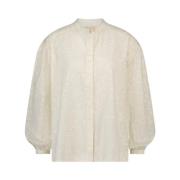 Fabienne Chapot Broderad Belle Blus White, Dam