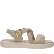 Salamander Flat Sandals Beige, Dam