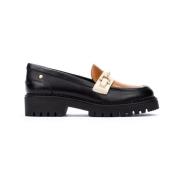 Pikolinos Studded Platform Loafers för kvinnor Black, Dam