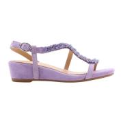 Alma EN Pena Sommar Platta Sandaler Purple, Dam