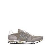 Premiata Herr Eric Sneakers i Blandat Mocka eller Kalvskinn Gray, Herr