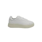 Blauer Vita Läder Platform Sneakers White, Dam