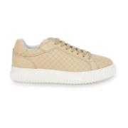 Voile Blanche Beige Läder City Sneakers Beige, Dam