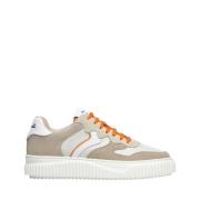 Voile Blanche Beige Casual Läder Sneakers Beige, Dam