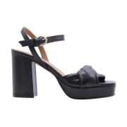 Carmens High Heel Sandals Black, Dam