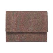 Etro Paisley Tyg Dam Plånbok Brown, Dam