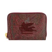 Etro Brun Paisley Tyg Korthållare Brown, Dam