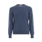 Brunello Cucinelli Blå Crew Neck Tröja Blue, Herr