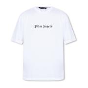 Palm Angels T-shirt med logotyp White, Herr