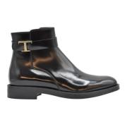 Tod's Platta Snörstövlar Black, Dam