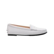 Tod's Vita mockasiner med dekorativ tofs White, Dam