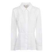 Tory Burch Skräddarsydd poplin skjorta, vit White, Dam