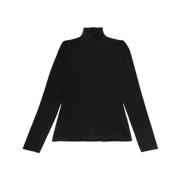 Tory Burch Skön långärmad jerseytopp Black, Dam